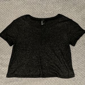 Forever 21 Charcoal Crop Top